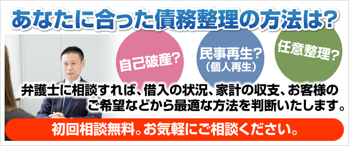 あなたに合った債務整理の方法は